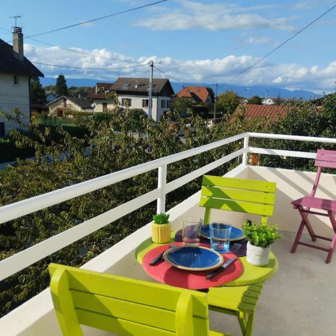 Appartement Verdoyant Au Bord Du Lac Leman Entre Evian Et Thonon Dans Une Villa Publier Kültér fotó